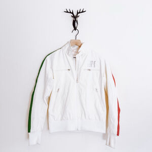 Fiat Women's White Full Zip Jacket Size Large